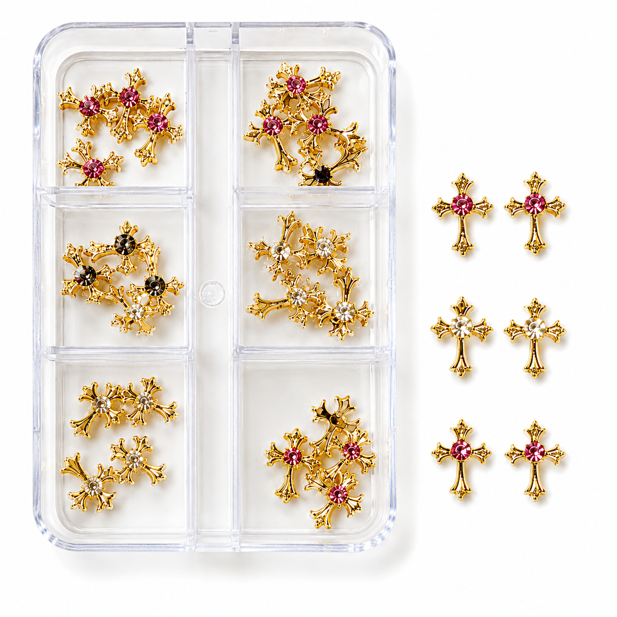 NAIL CHARM | DIAMOND CROSS - 6 STYLES