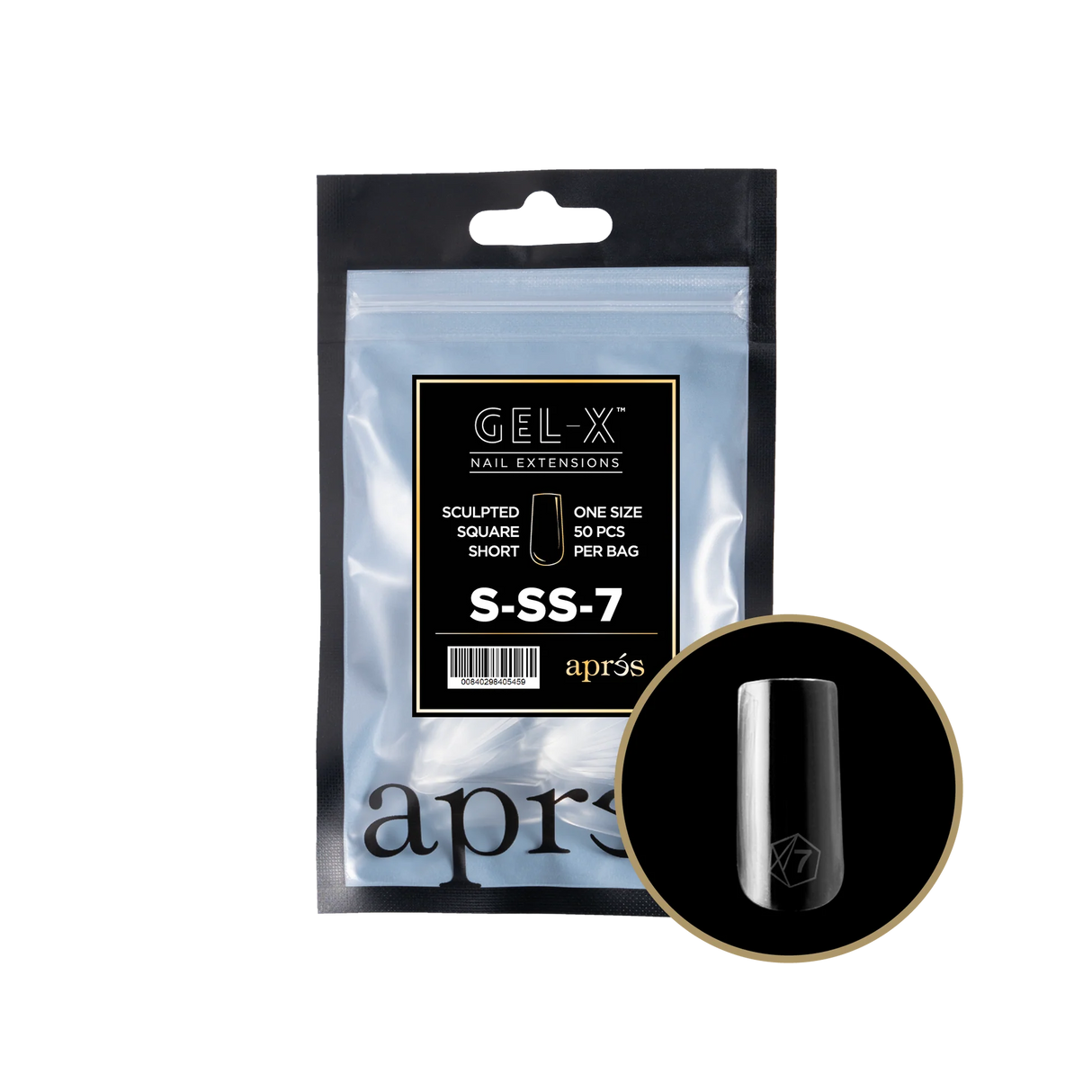 TIPS REFILL BAGS | APRES GEL-X | SCULPTED SQUARE SHORT (50pcs)