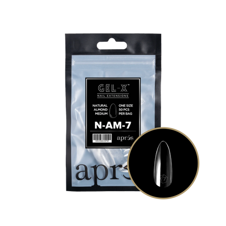 TIPS BAG  REFILL | APRES GEL-X | NATURAL ALMOND MEDIUM (50pcs)