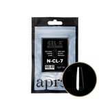 TIPS REFILL BAGS | APRES GEL-X | NATURAL COFFIN LONG (50pcs)