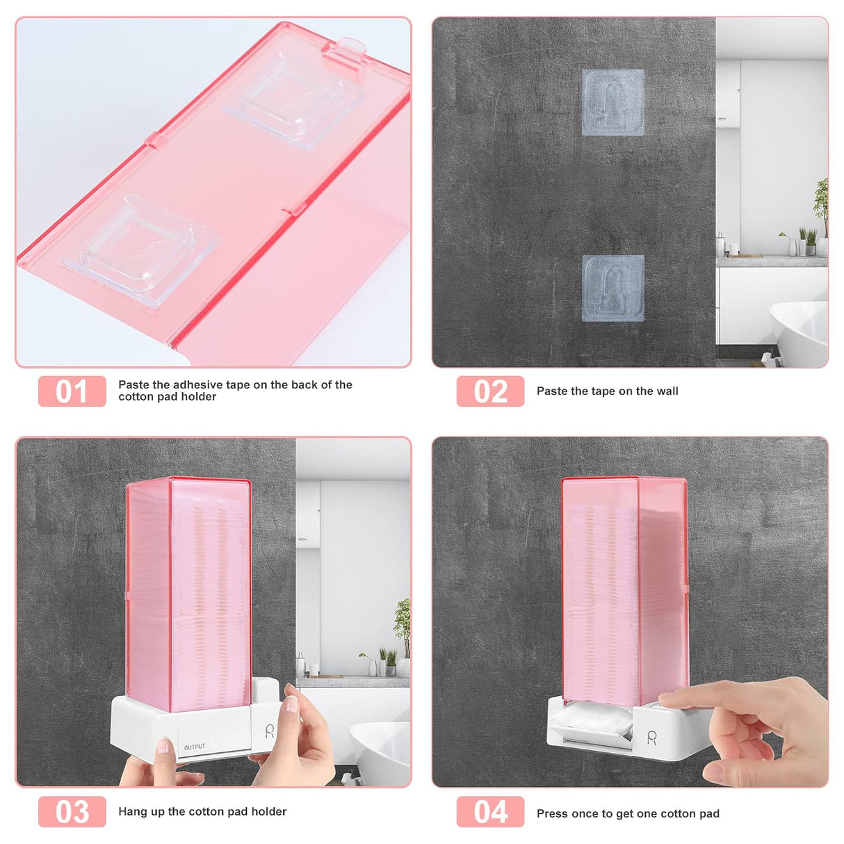 DISPENSER STORAGE | SPRESS OUT COTTON PAD HOLDER