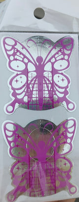 NAIL FORM EXTENSION STICKER   | BUTTERFLY SHAPE / FORM ACRYLIC TIPS FOR NAIL