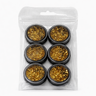 CHROME FLAKE DESIGN - 6 JARS