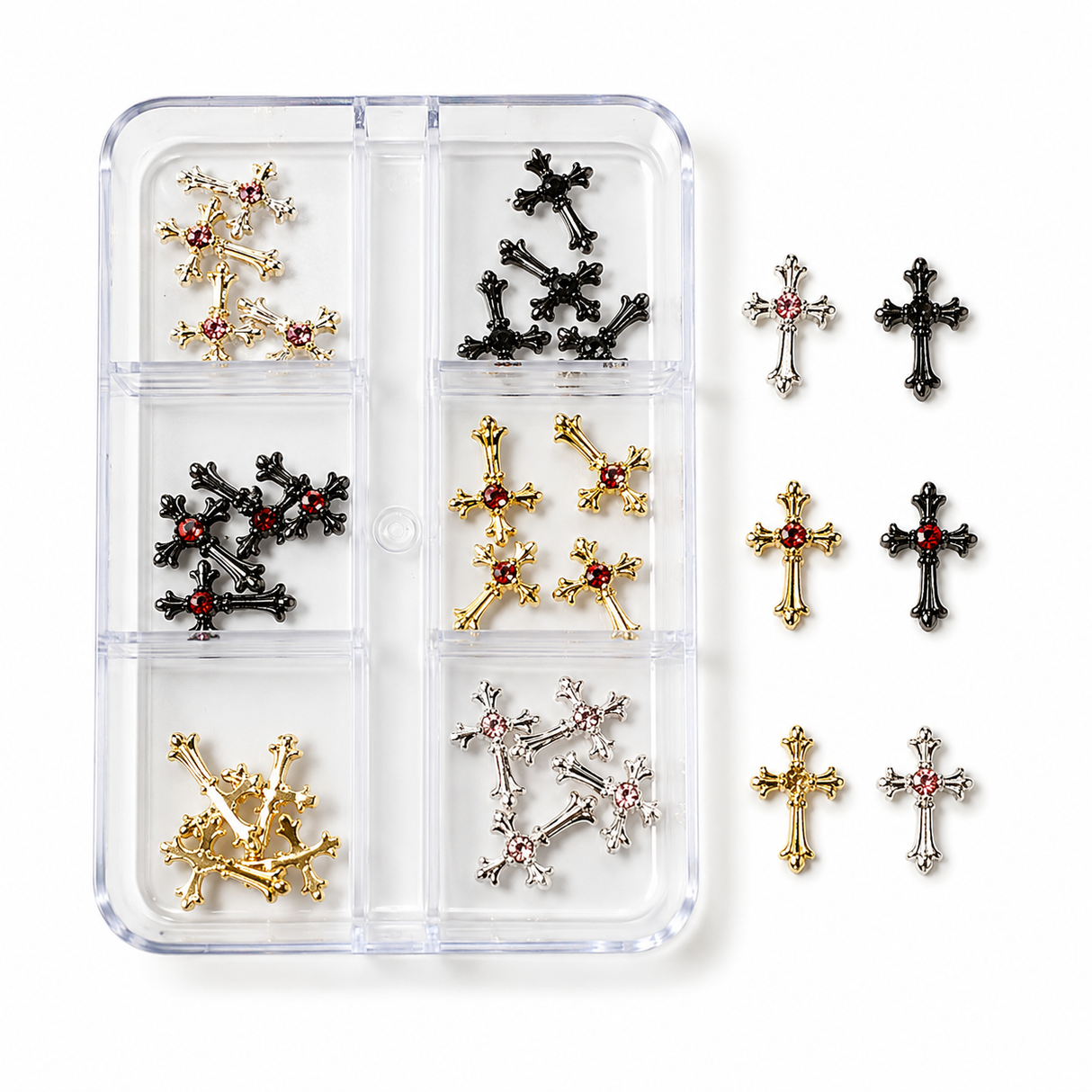 NAIL CHARM | DIAMOND CROSS - 6 STYLES