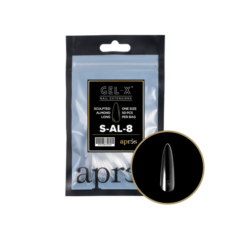 TIPS REFILL BAGS | APRES GEL-X | SCULPTED ALMOND LONG(50pcs)