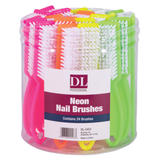 NEON NAIL BRUSHES CONTAINS (24PCS)