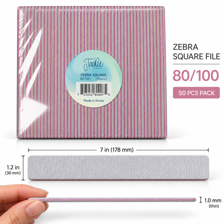 JACKIE SIGNATURE | ZEBRA SQUARE FILE (50pcs)
