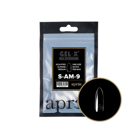 TIPS REFILL BAGS | APRES GEL-X | SCULPTED ALMOND MEDIUM(50pcs)