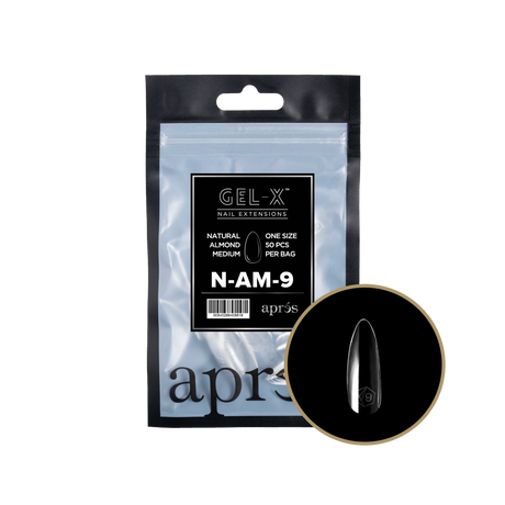 TIPS BAG  REFILL | APRES GEL-X | NATURAL ALMOND MEDIUM (50pcs)