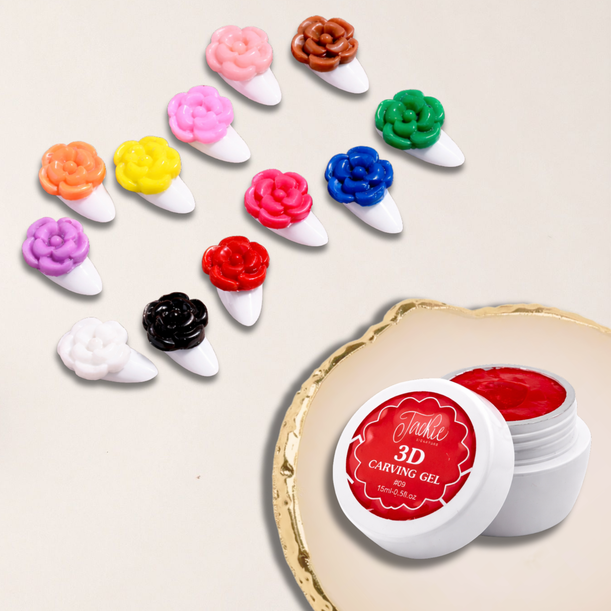 JACKIE SIGNATURE | 3D CARVING GEL 15ML – Lucky Nail Supply