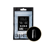 TIPS REFILL BAGS | APRES GEL-X | NATURAL COFFIN SHORT (50pcs)