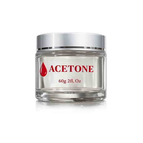 Empty Glass Jar 2oz - Acetone Jar
