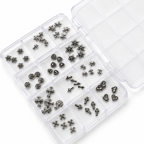 HALLOWEEN NAIL CHARM | METAL CROSS MIX BOX