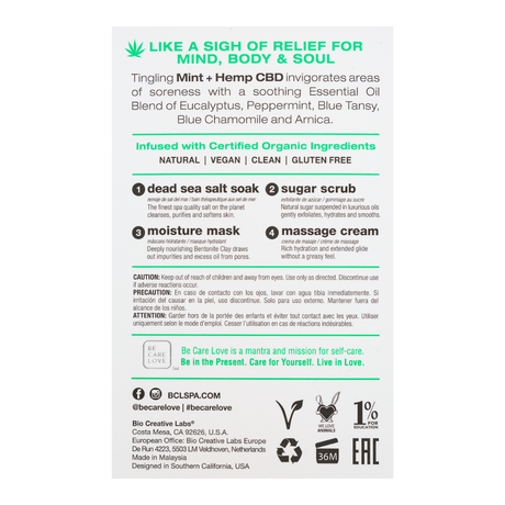 BCL SPA | 4 STEP PEDICURE | CBD + TINGLING MINT