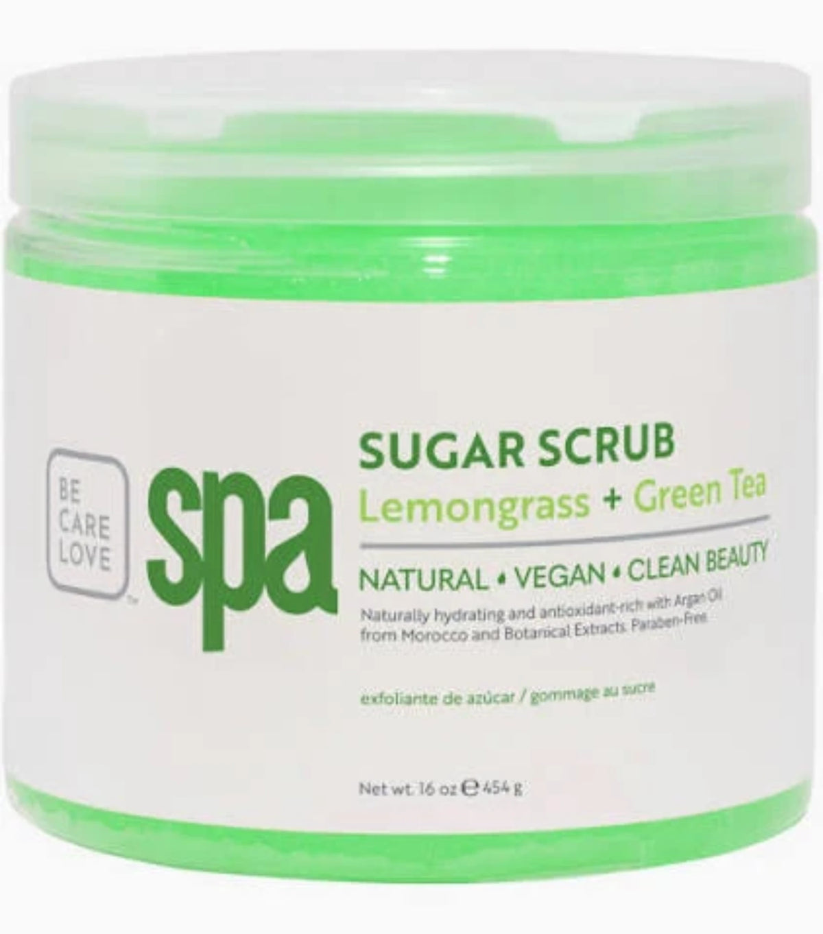 BCL SPA | SUGAR SCRUB 16 OZ - LEMONGRASS + GREEN TEA