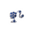 Nail Charms - Barbie Silver - Pack of 10 pcs - Silver/Blue