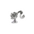 Nail Charms - Barbie Silver - Pack of 10 pcs - Silver/White