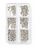 Rhinestone - Box of 6 Shapes - Rhinestone 6 shapes (Clear)