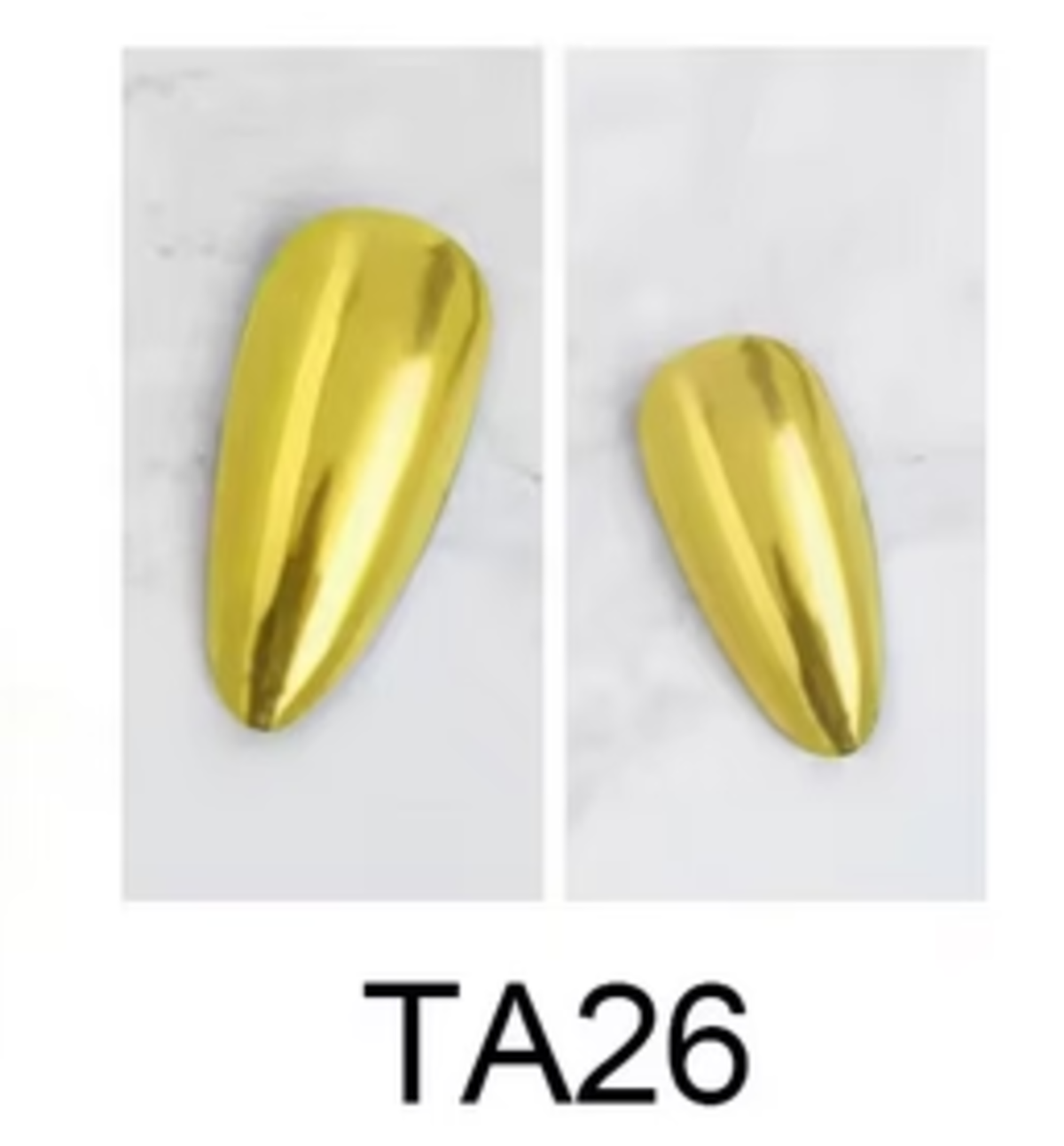 CHROME NAIL ART - LIME GOLD (TA26)