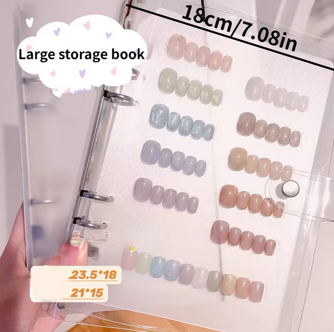 DISPLAY BOOK |CLEAR PLASTIC FOR  FLAT BOTTLE TIP SAMPLE