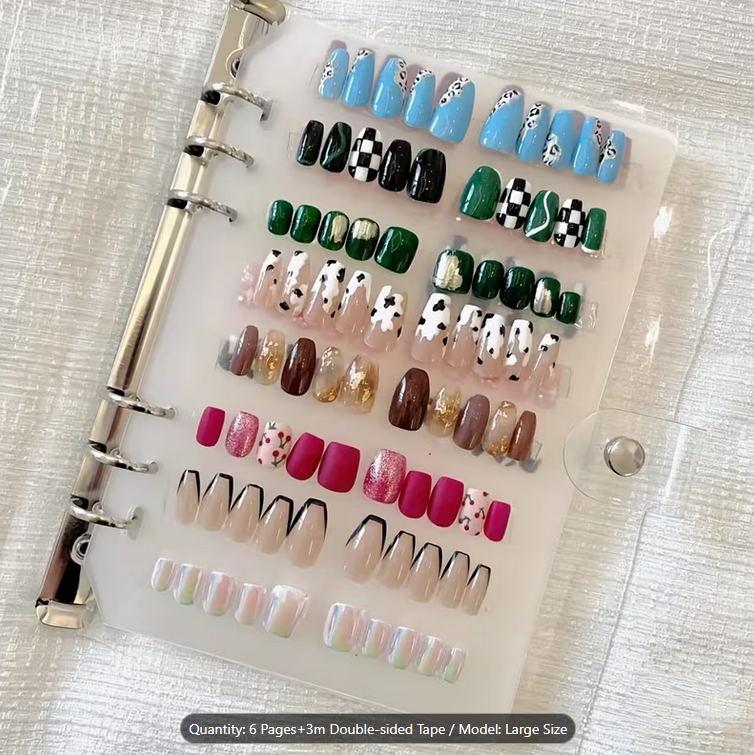 DISPLAY BOOK |CLEAR PLASTIC FOR  FLAT BOTTLE TIP SAMPLE