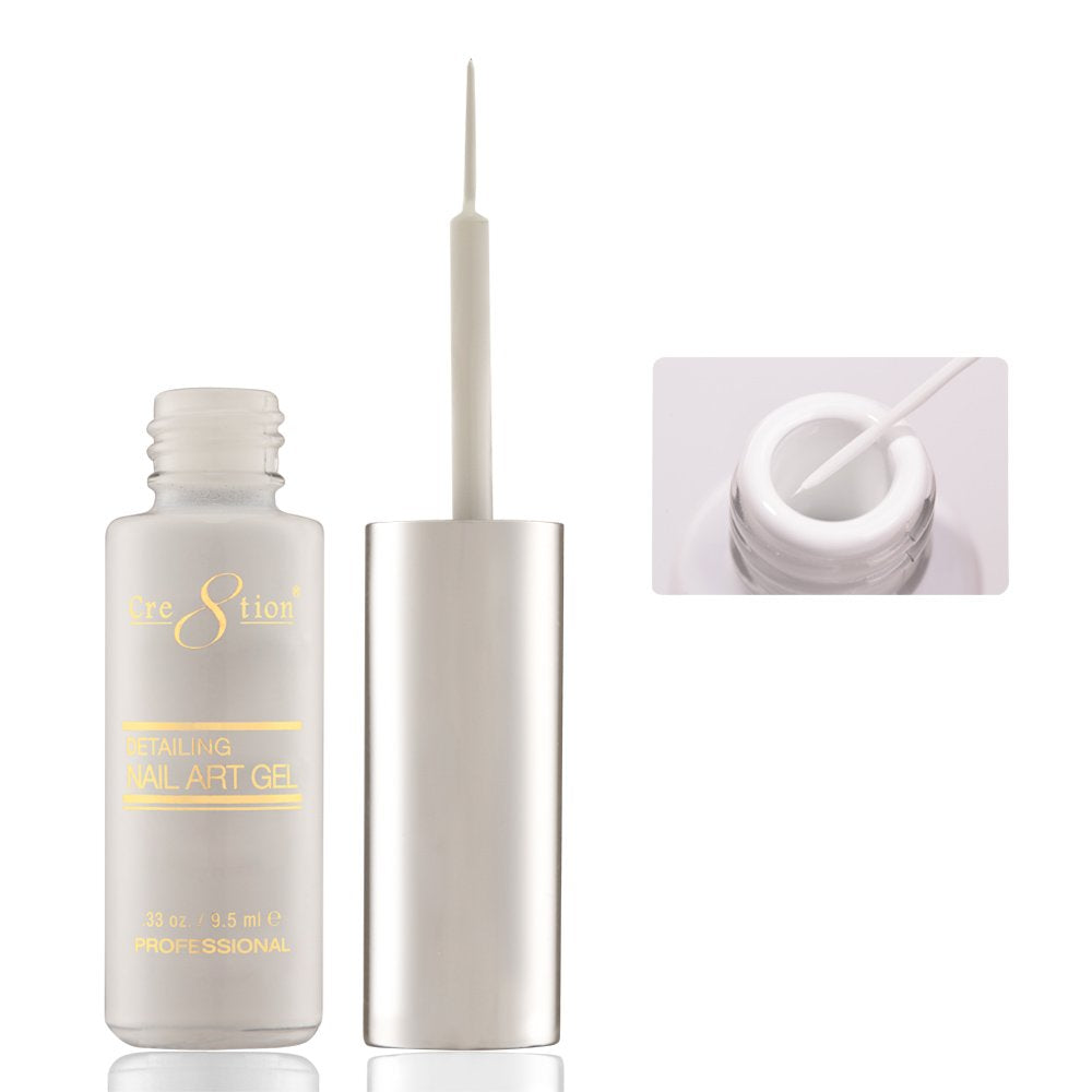 CRE8TION DETAILING NAIL ART GEL 0.33 oz - #02 WHITE