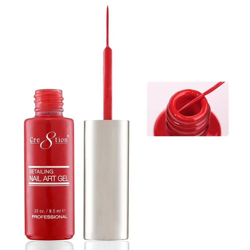 CRE8TION DETAILING NAIL ART GEL 0.33 oz - #03 RED