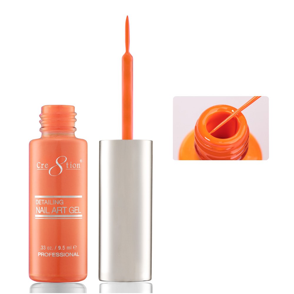 CRE8TION DETAILING NAIL ART GEL 0.33 oz - #12 HOT ORANGE