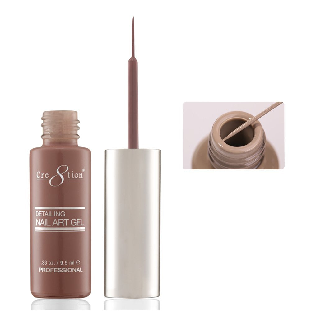 CRE8TION DETAILING NAIL ART GEL 0.33 oz - #19 LIGHT BROWN