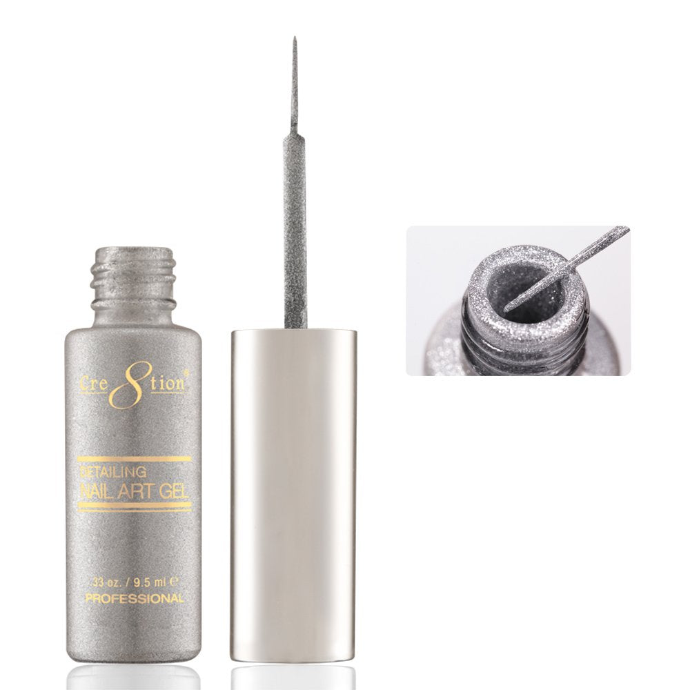 CRE8TION DETAILING NAIL ART GEL 0.33 oz - #23 FINE SILVER