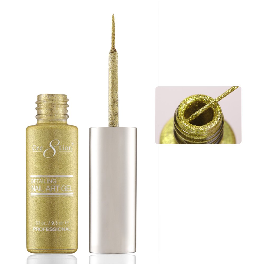 CRE8TION DETAILING NAIL ART GEL 0.33 oz - #30 GOLD PLATIUM 1