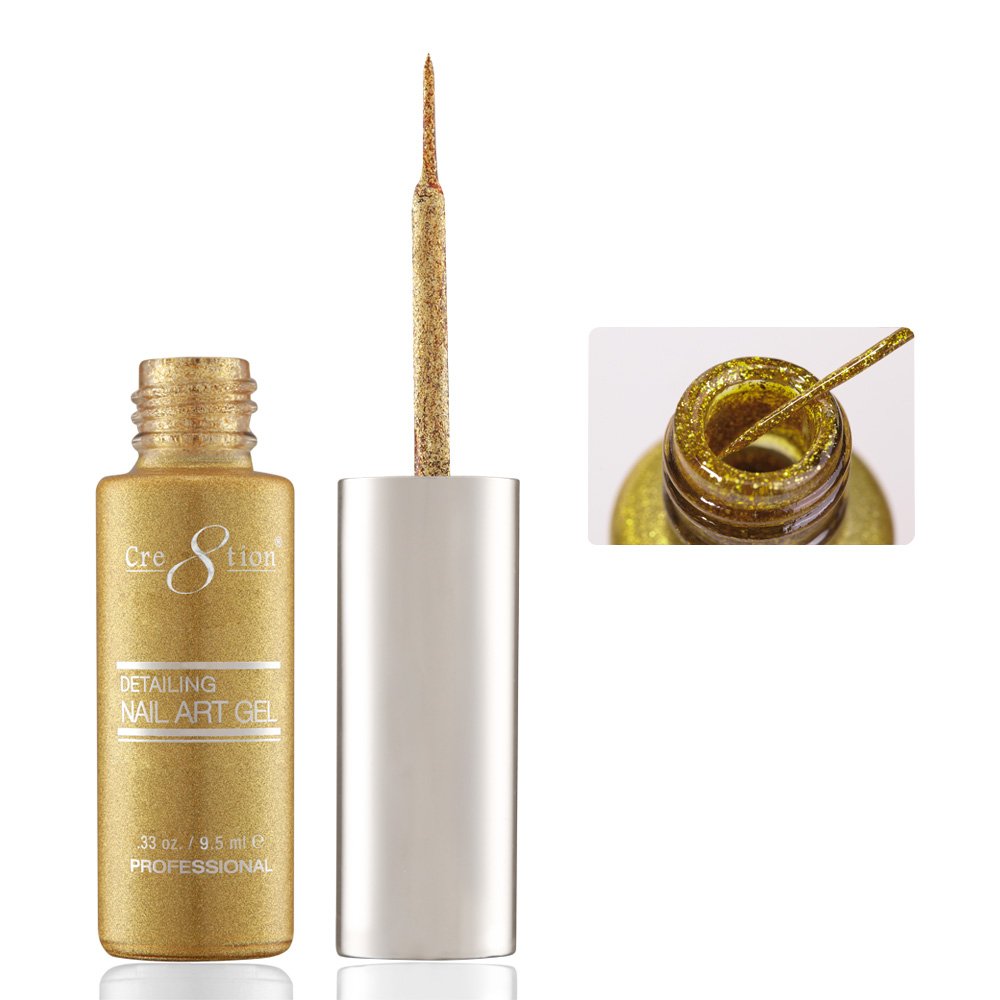 CRE8TION DETAILING NAIL ART GEL 0.33 oz - #31 GOLD PLATIUM 2