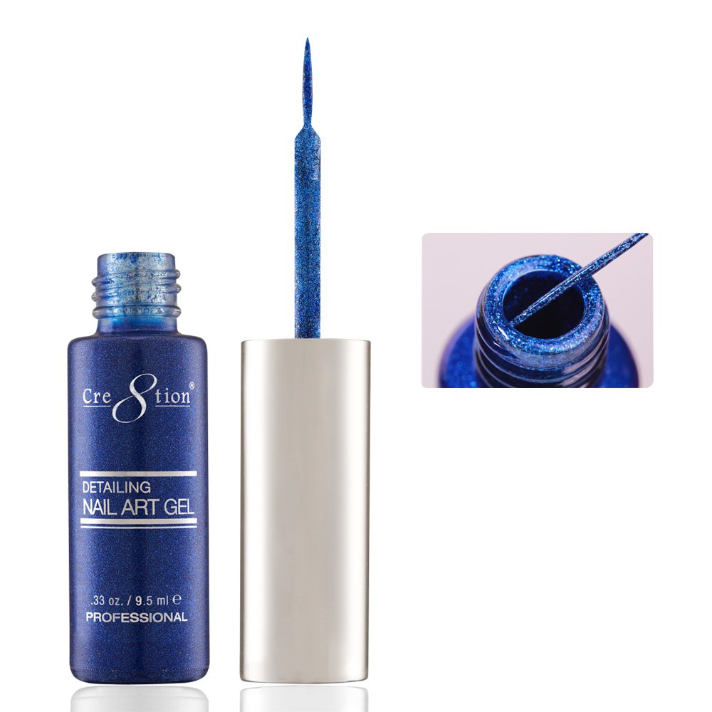 CRE8TION DETAILING NAIL ART GEL 0.33 oz - #39 BLUE PLATIUM