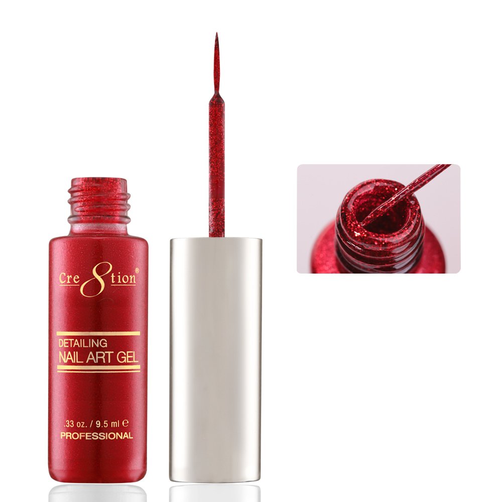 CRE8TION DETAILING NAIL ART GEL 0.33 oz - #43 CHRISTMAS RED