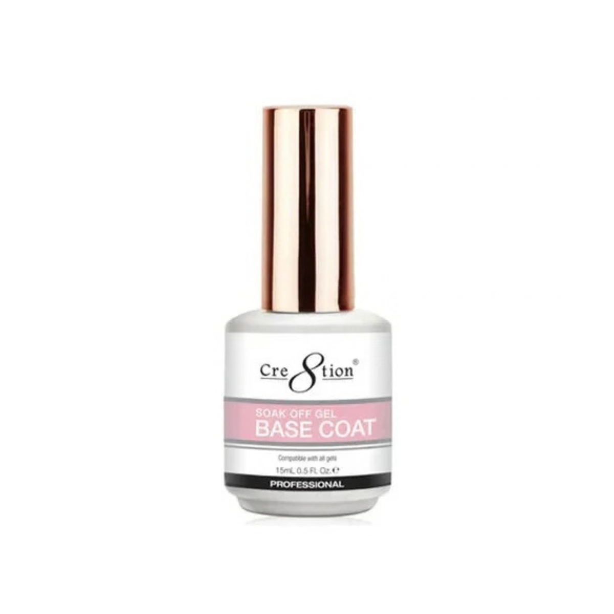 CRE8TION | SOAK OFF GEL | BASE COAT - 0.5 OZ