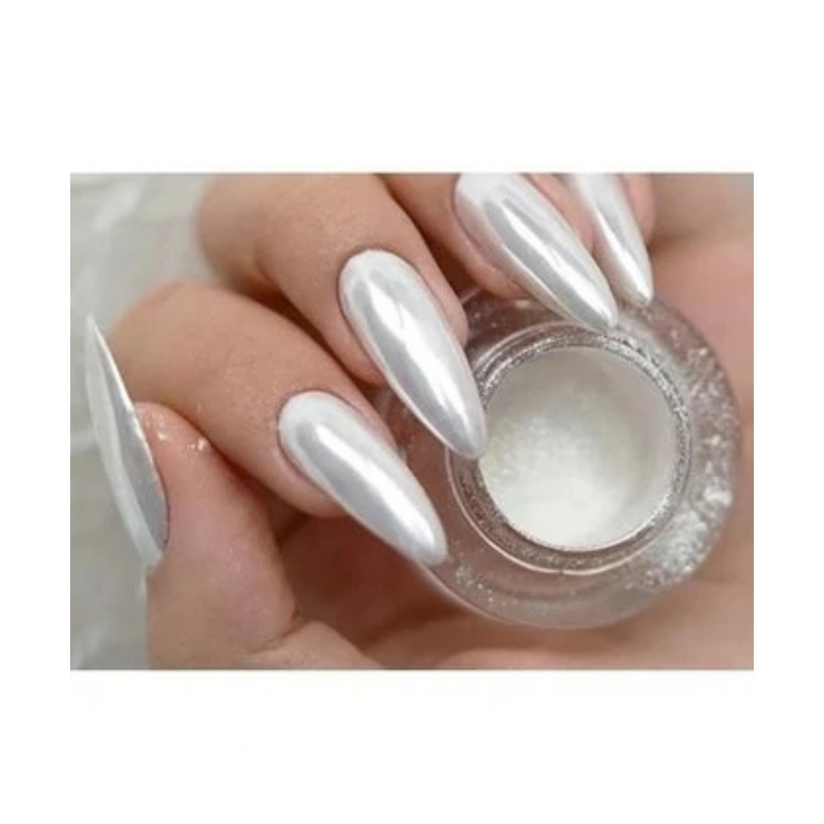 CRE8TION - White Silk Chrome Nail Art Effect - 1G