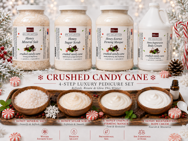 Bellalux - Crushed Candy Cane (4 Step Gallon Spa Set) - Set of 4