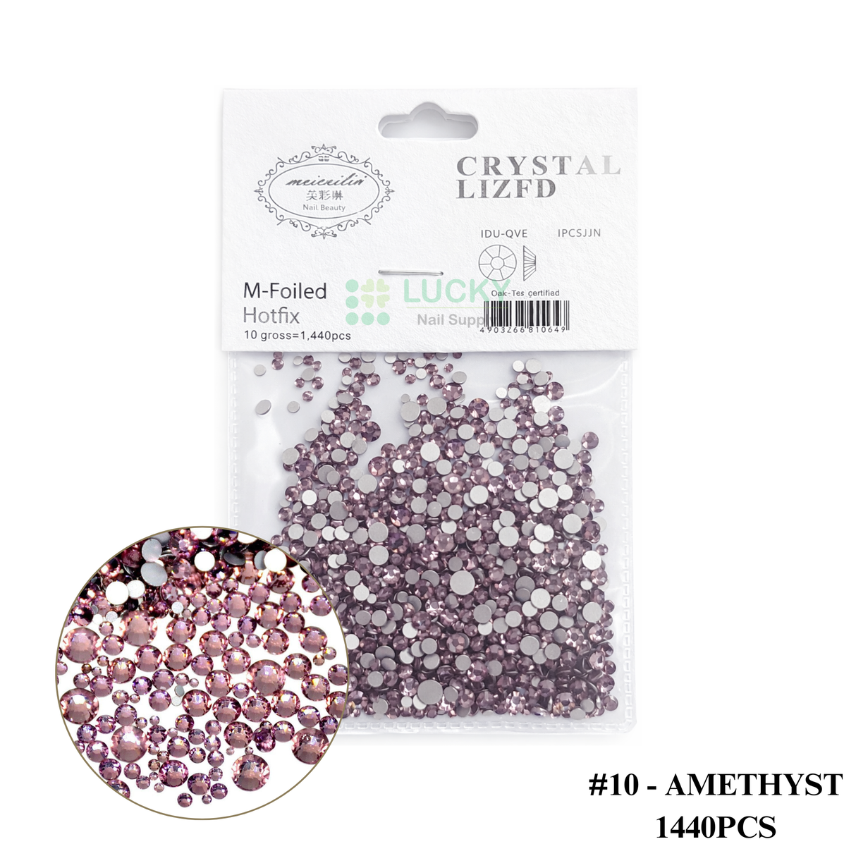 CRYSTAL LIZFD | RHINESTONE MIXED SIZE | Bag of 1440 pcs
