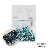 CRYSTAL LIZFD | RHINESTONE MIXED SIZE | Bag of 1440 pcs