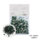CRYSTAL LIZFD | RHINESTONE MIXED SIZE | Bag of 1440 pcs