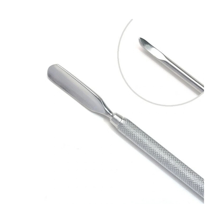 CUTICLE REMOVER PUSHER  2 HEAD / INOX - For Manicure & Pedicure