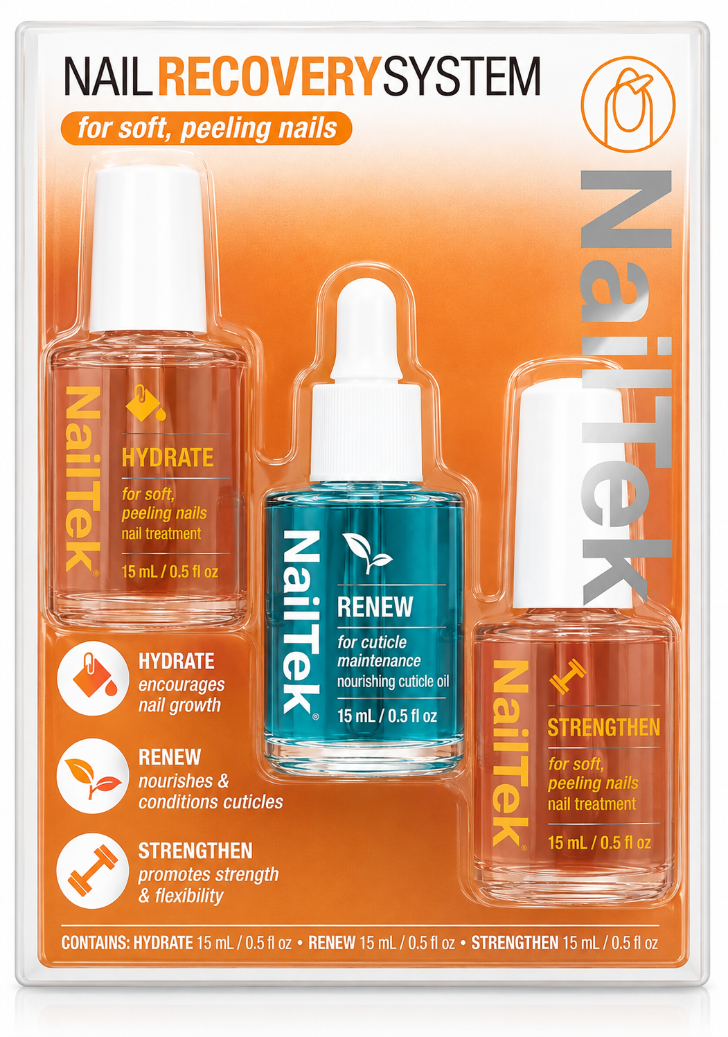 NAIL TEK 3PC NAIL KIT | RESCUE OR RECOVERY SYSTEM