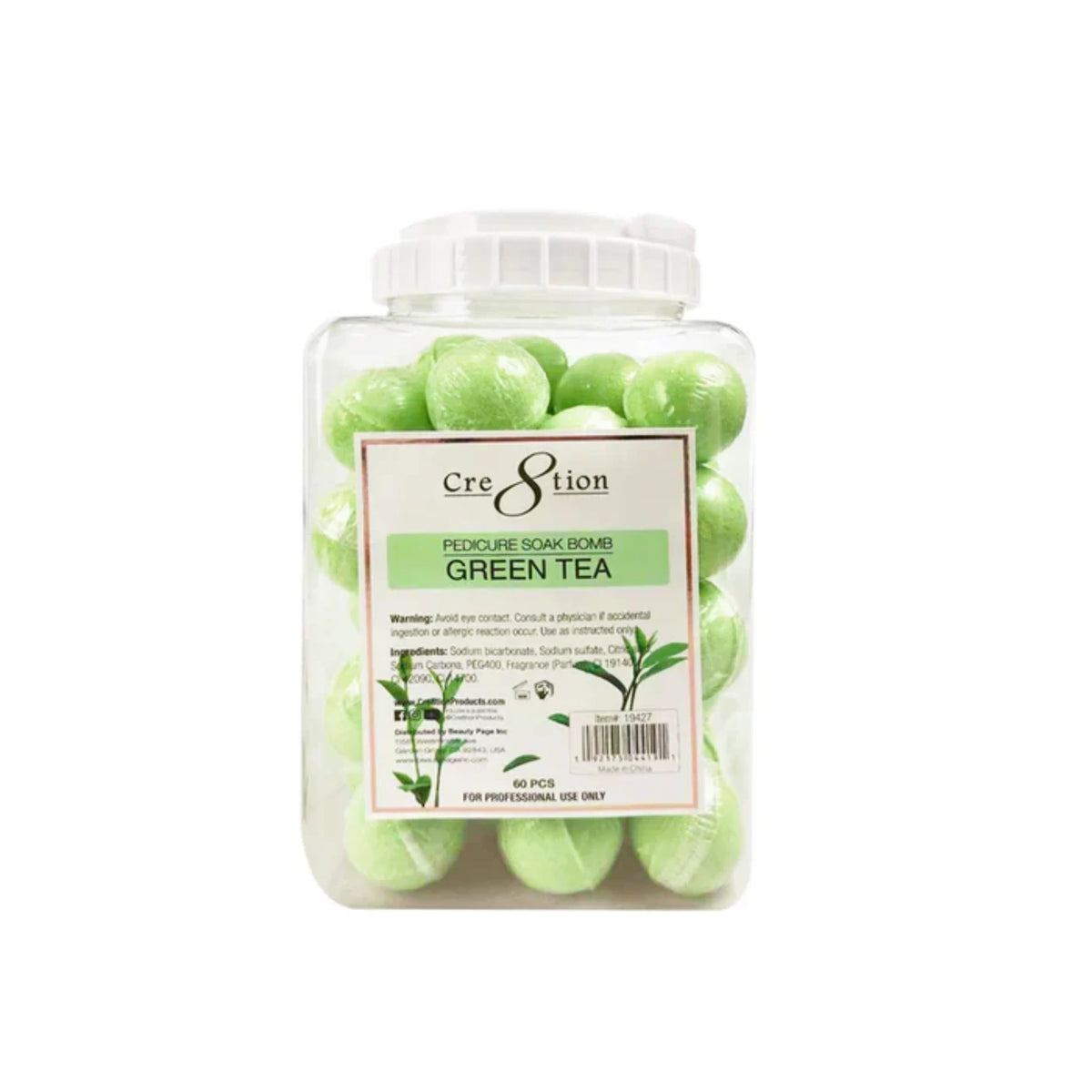 CRE8TION | PEDICURE SOAK BOMB | GREEN TEA - 30g