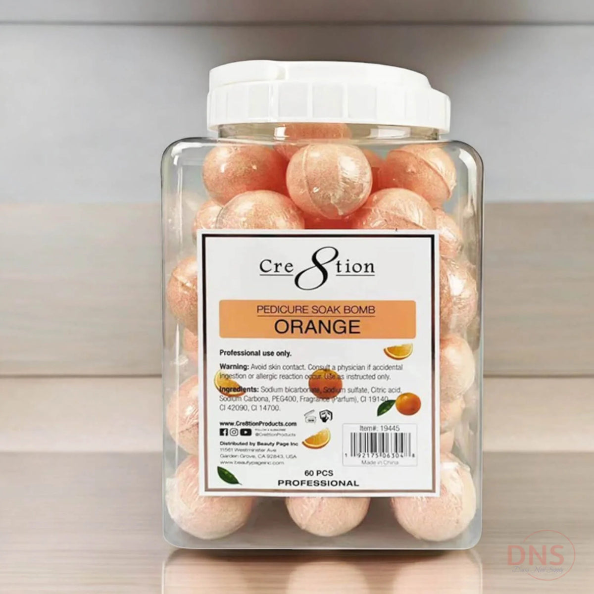 Cre8tion - Pedicure Soak Bomb - Orange 30g