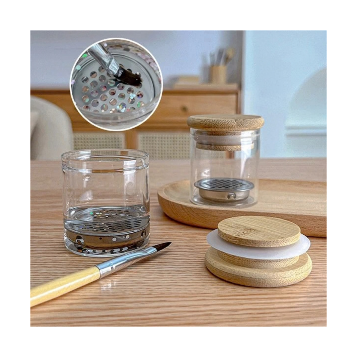 DAPPEN DISH | (Nail Bit Disinfectant Jar)