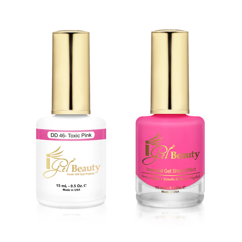 IGEL BEAUTY | GEL & LACQUER | DD046 TOXIC PINK