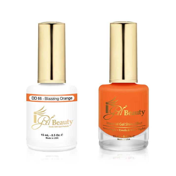 IGEL BEAUTY | GEL & LACQUER | DD066 BLAZZING ORANGE