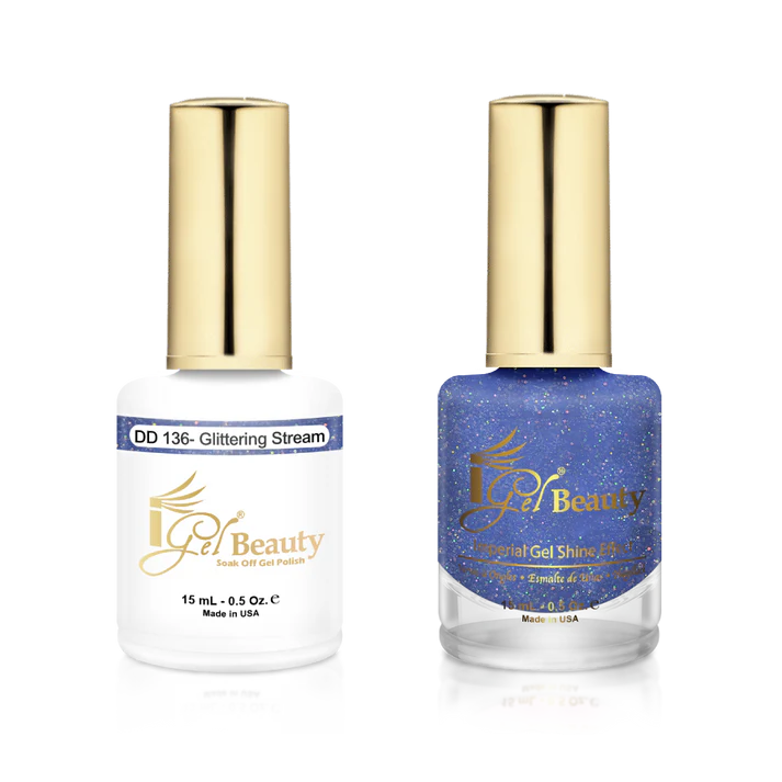 IGEL BEAUTY | GEL & LACQUER | DD136 GLITTERING STREAM
