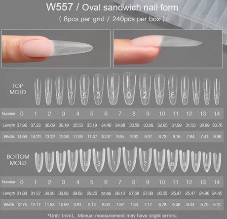 DUAL FORM | SANDWICH NAIL EXTENTION