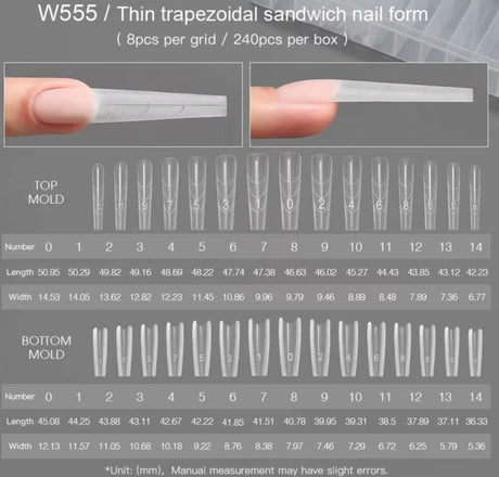 DUAL FORM | SANDWICH NAIL EXTENTION
